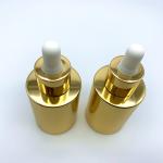Eco Friendly Skincare Packaging 2oz Dropper Oil Bottle Gold Essential Oil Bottle