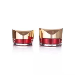 China Acrylic Rhombus Shap Plastic Cosmetic Jars Packaging 30g 50g factory