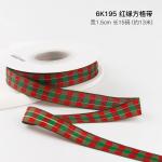 CHRISTMAS LATTICE RIBBON GIFT BOX PACKING RIBBON HANDMADE DIY BOW RIBBON