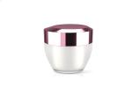 Acrylic Purple Cap Empty Cosmetic Jars For Luxury Lotions And Serums 50g