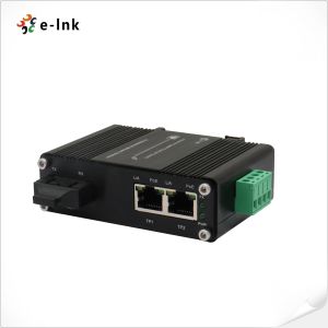 Mini Industrial 1-Port 1000X to 2-Port 1000Base-T 60W PoE++ Media Converter