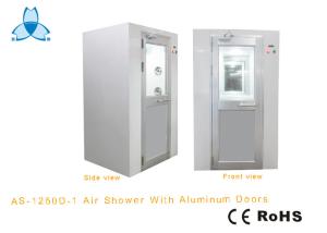 China Two Side Blowing Clean Room Air Shower With Manual Aluminum Doors For One Person factory