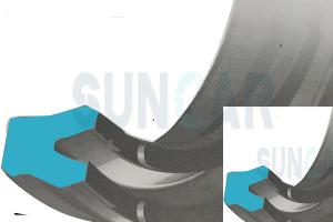 China OUIS-85 Piston Seal PUR U641 Standard Color factory