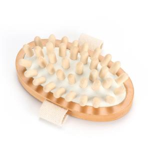 China Body Cleansing Boar Bristle Bath Brush For Dry Skin Massage And Shower Scrubbing factory