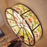 Church Architectural Tempered Art Glass Window Panels Decorative Colored Dome