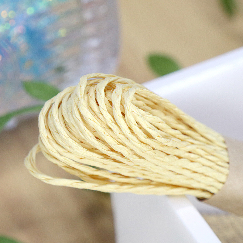 2 Strands Twisted Paper Cord 100m Eco Friendly Paper Cording