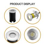 1W 2W Swimming Pool Underwater Light Recessed IP68 Led Buried Lights