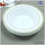 Elgant Food Grade 7.5 inch Disposable Plastic Salad Fruit Bowl-Resistant Salad