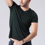 100% Soft Feeling V Neck Bamboo T Shirt Plus Size Eco Friendly