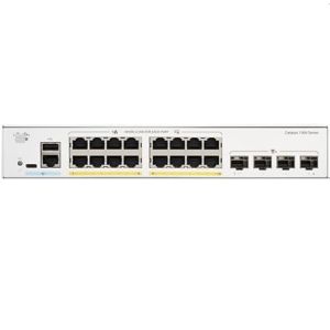 Cisco C1300-16P-4X 16x 10/100/1000 Ports PoE+ Ports With 120W Power Budget  4x 10 Gigabit SFP+  Rack-Mountable