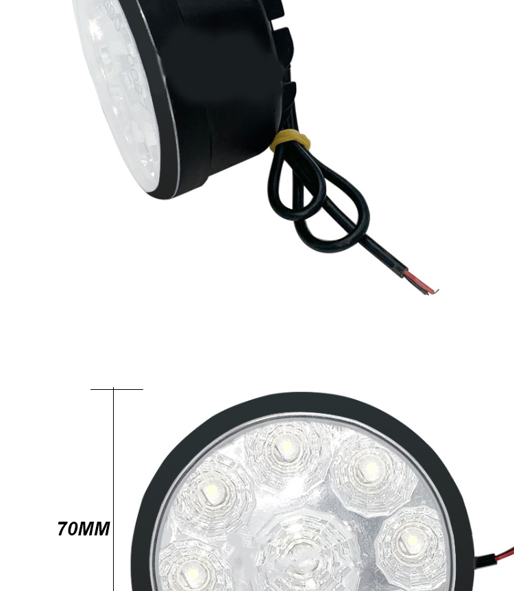12V 5050 Driving Car Fog Lamp Led Bulb Round Led Daytime Running Light