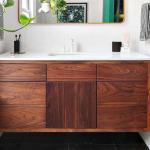 1 Set Shaker/Raised Panel/Flush Slab Style Bathroom Vanity Cabinet Free Design