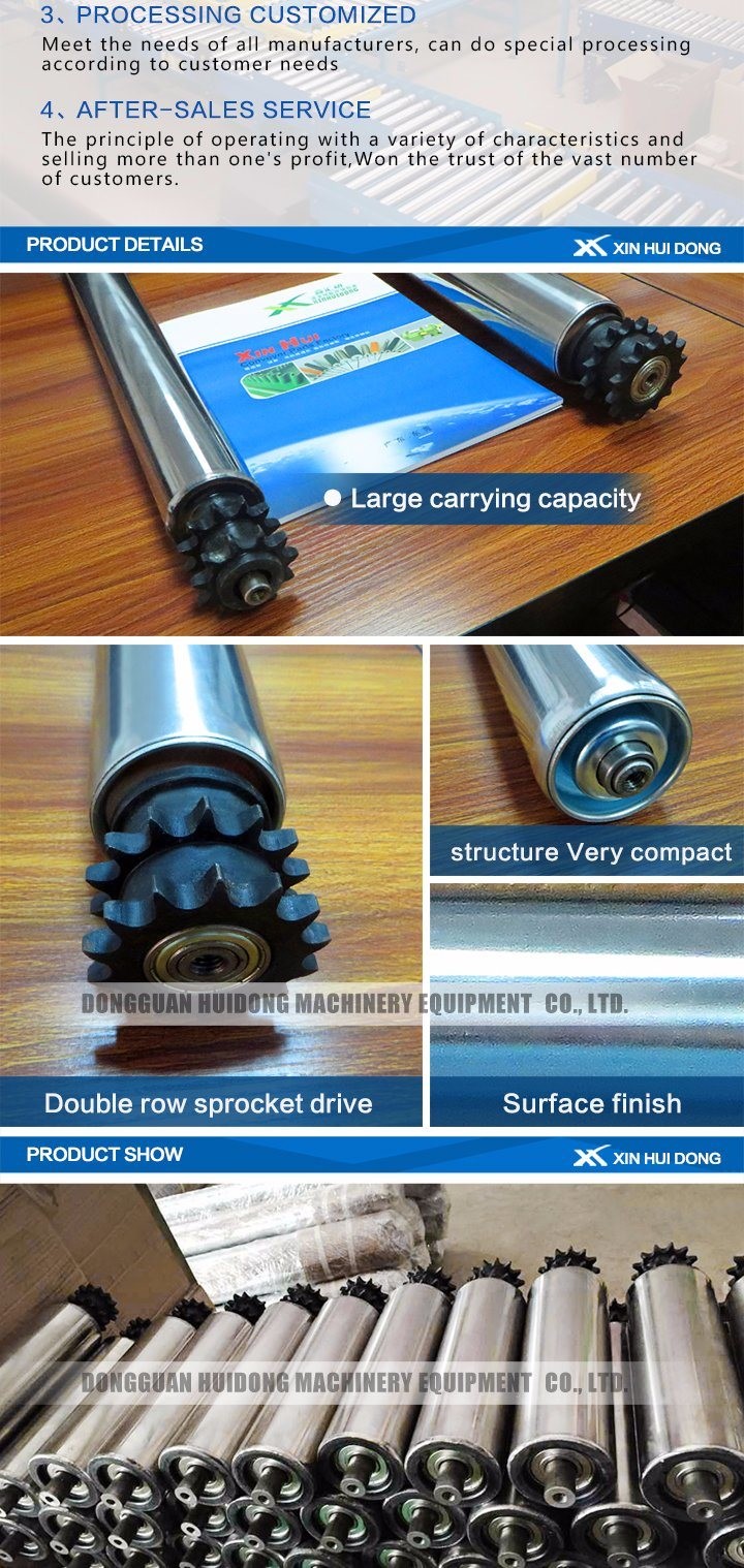 Stainless Steel Adjustable Height Conveyor 0.4kW - 22kW With Sprocket