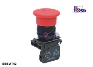 China Emergency Mushroom Head Push Button Switch SB5 Series 50hz Lamp Beads factory