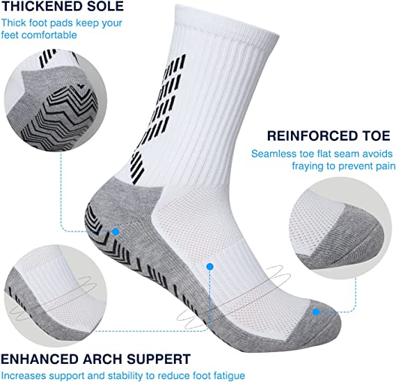 Regular Style Custom Design Men's Soccer Socks with Anti Slip Grip Gift Football Backpack