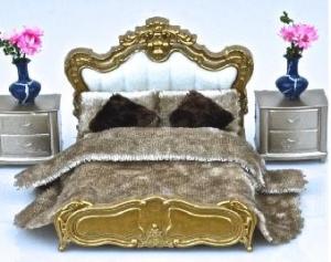 China European style bed--scale model bed ,model furniture, architectural model materials factory
