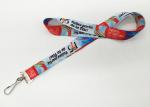 Colorful Logo Custom Neck Strap Dye Sublimation Lanyards Environment Friendly
