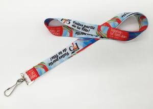 China Direct Single Name Supreme Custom Polyester Lanyards with colorful logo factory