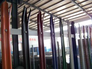 China 2.4m Metal Security Fencing / Galvanised Palisade Fencing W Section factory
