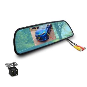 China 12V/24V Night Vision Car Reverse Camera with 4.3 Inch Mirror Monitor for all car factory