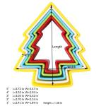 2017 Colorful baking tray plastic cookie cutter/cookie press cake decoration set