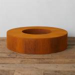 Outdoor Rustic Red Wood Burning Fire Pits 1200mm *400mm*2000mm
