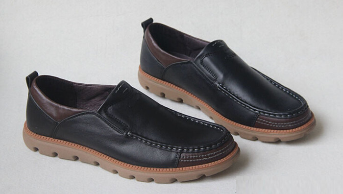 Full Grain Leather Casual Shoes Soft Comfortable Driving Shoes For Men