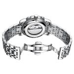 Modern Business Stainless Steel Skeleton Watch Hollow Out Case Back