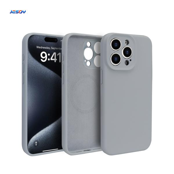 Soft Touch Liquid Silicone Case Shockproof Magsafe Silicone Case Scratch