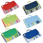 Fold Up Waterproof Picnic Blanket Environmental Protection With Velcro Design
