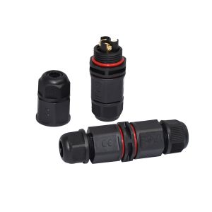 10mm Straight Connector ,  IP68 Panel Mount 2 Pin Connector