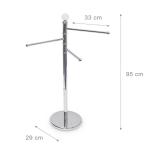Stainless Steel Free Standing Towel Rack Rotatable 360 Degree Schwenkbar Towel