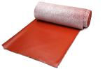 3.0mm Texturized Fireproof Fiberglass Cloth Red Silicone Coating