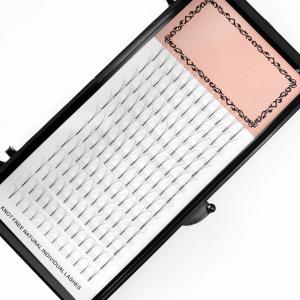 China C &amp; D Curl Pre Made Fans Eyelash Extensions Silk Pbt Fiber Material factory