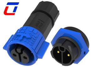 China Blue Black Waterproof 2 Pin LED Light Connector Wire To Board Power Connector factory