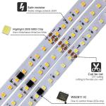 8mm 120LEDs 4000K Natural Electroplate SMD2835 LED Strip Light for 50000 hours