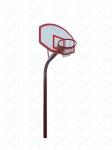 Inground Outdoor Basketball Hoop With SMC Backboard Basketball Hoop For Driveway