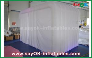 China Inflatable Party Tent Giant White 4mL Oxford Cloth Inflatable Photo Booth Tent With LED Light factory