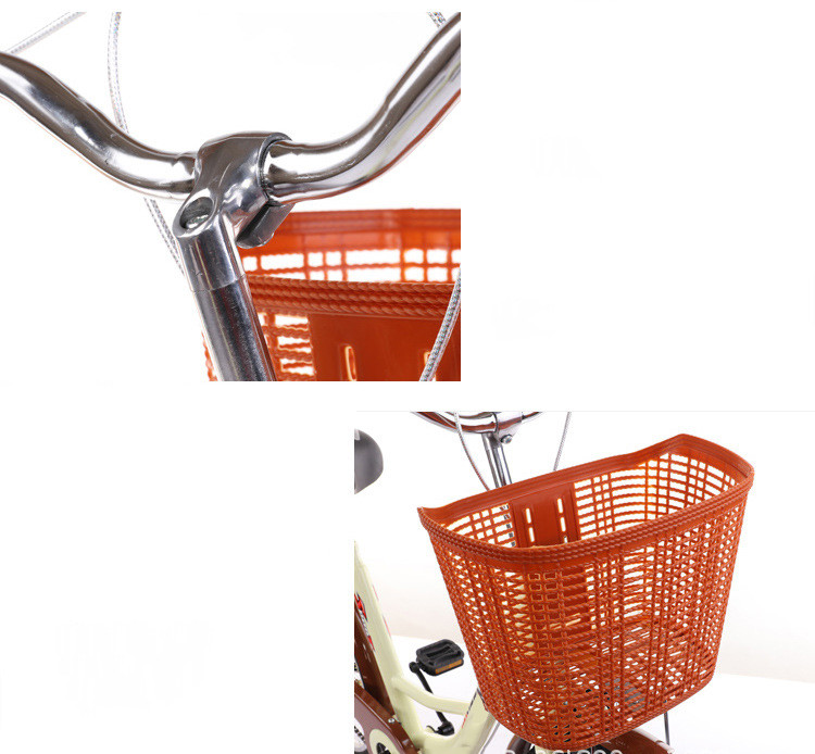 26 Inches Steel City Bikes with Ordinary Pedals and Caliper Brakes
