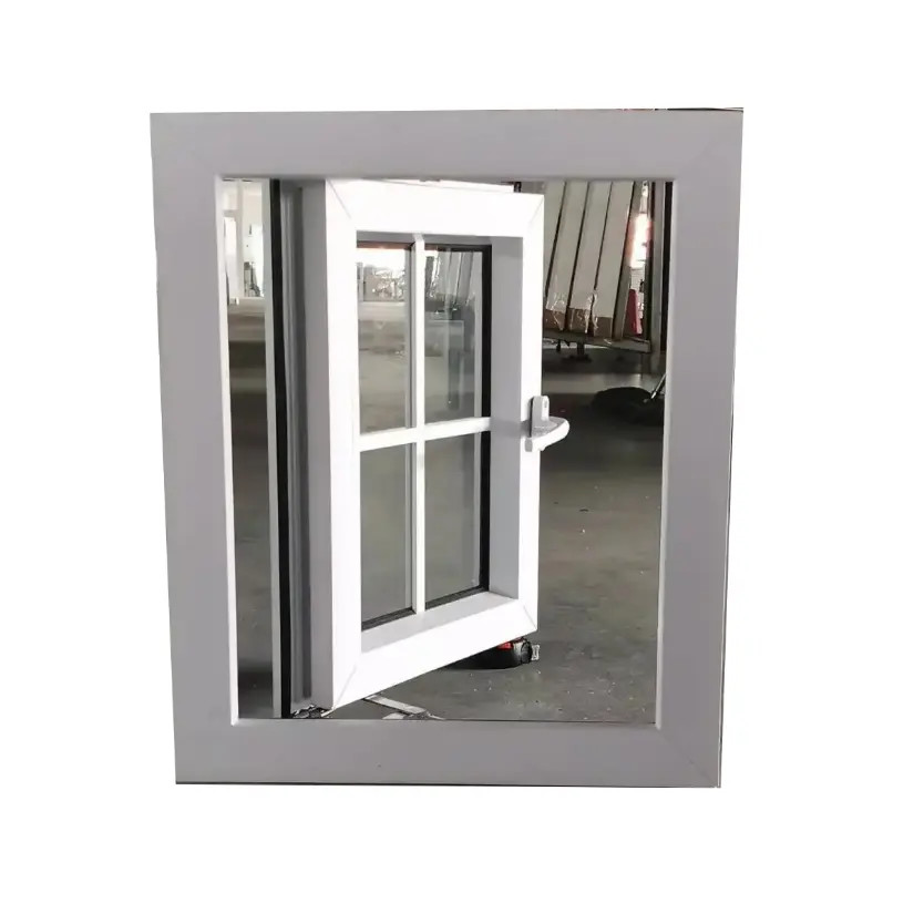 Latest Design Large Hurricane Impact Windows Glass Casement Window With Mosquito Net
