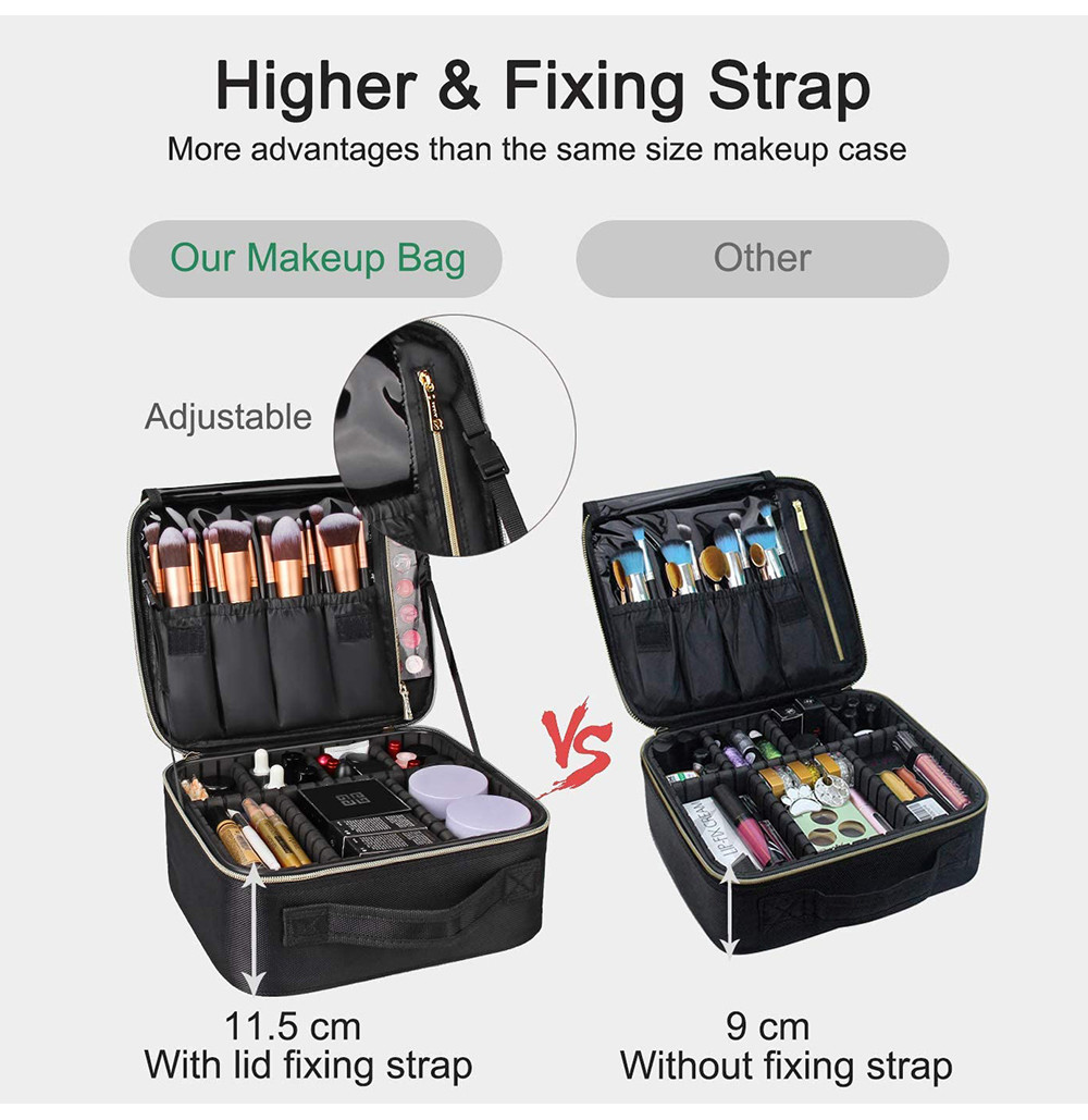 Unisex Plain Polyester Makeup Organiser Bag For Travel