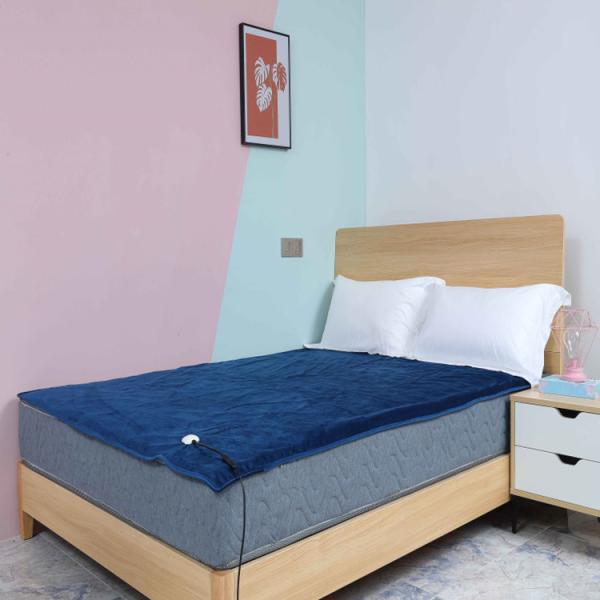 Luxury Self Heating Blanket , Double Sided Flannel Washable Electric Heated