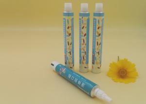 China 4.5 ml - 200 ml Aluminum Packaging Tubes Shining Appearance For Skin / Oral Care factory