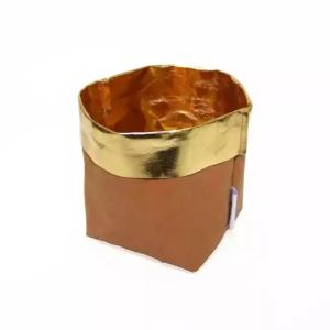 China Custom Reusable Recycling Paper Bag Seedling Pots 0.55mm Washable Paper Bag For Plants factory