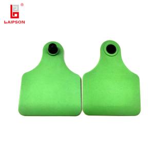 China TPU Sensitive 860-960Mhz Long Range UHF Two Piece Cattle Ear Tag For Livestock factory