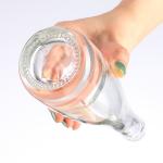 Customized Logo Clear 70cl Glass Bottle for Pisco Hot Stamping and Rubber