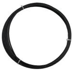 Cranes 7x7 1/8'' AISI316 Black Oxide Stainless Steel Wire Rope Aircraft Cable