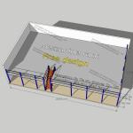 ISO9001 Structural Mezzanines Rack 2.5T Store Racking System For Furniture