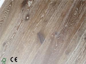China Oak Engineered Flooring, Brushed,chemical treated factory