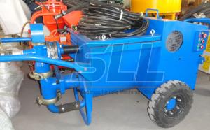 China Fully Hydraulic Mortar Pump Machine Mobil Concrete Pump Fast Speed 110L Min factory